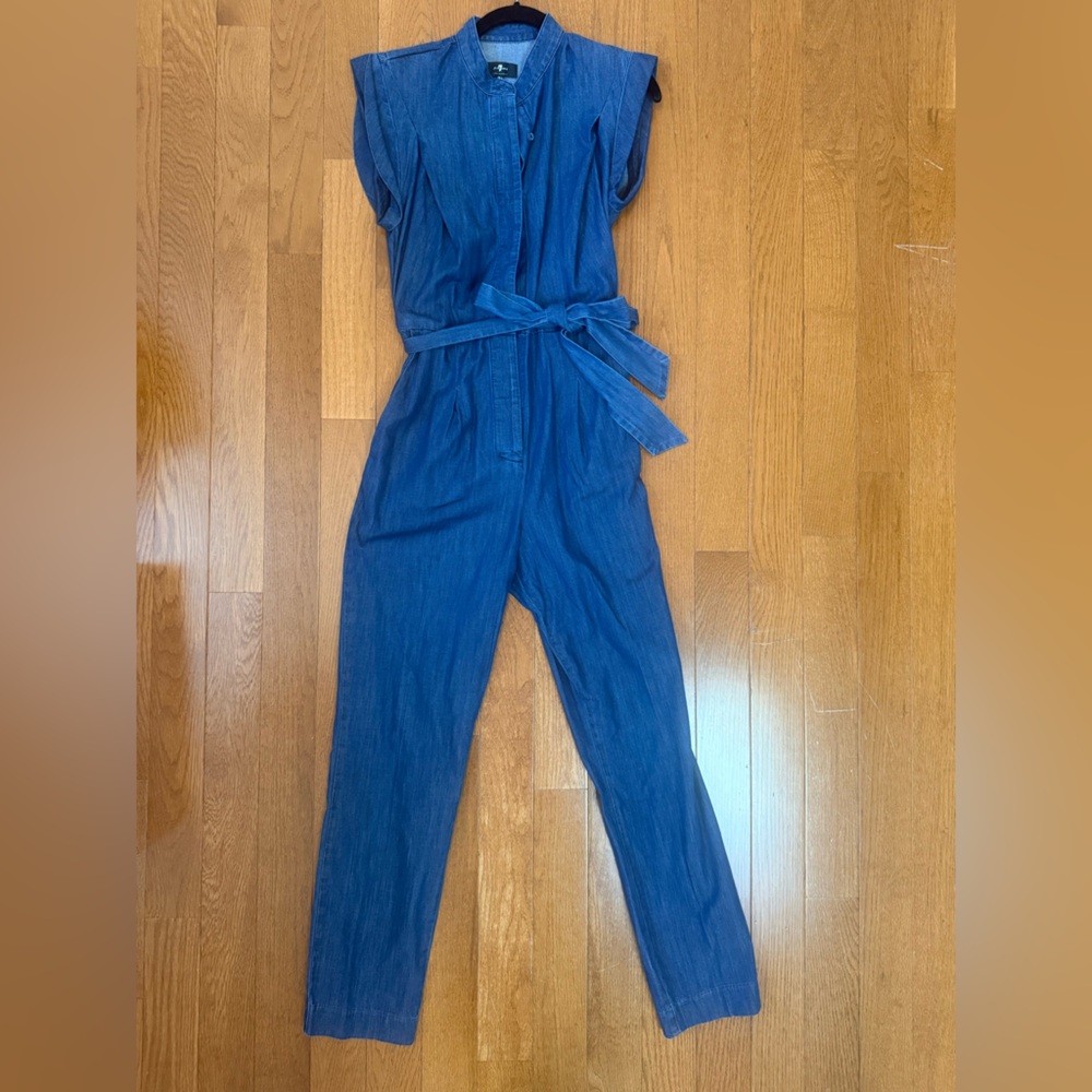 7 For All Mankind chambray jumpsuit🆕